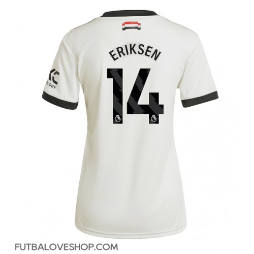 Dres Manchester United Christian Eriksen #14 Tretina pre Ženy 2024-25 Krátky Rukáv